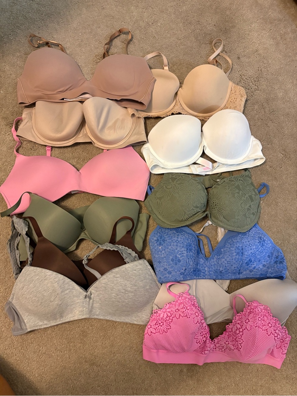 Women’s size 36B bras - 12 total